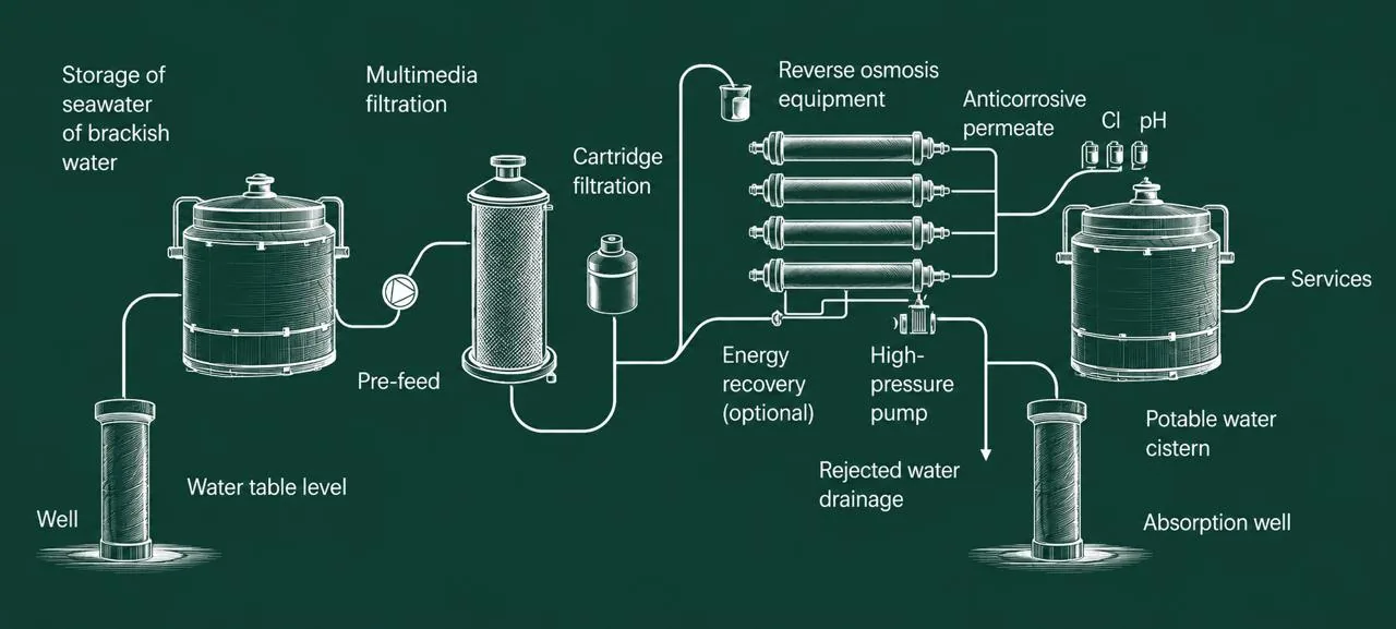Sistema de purificación de agua de Acalai